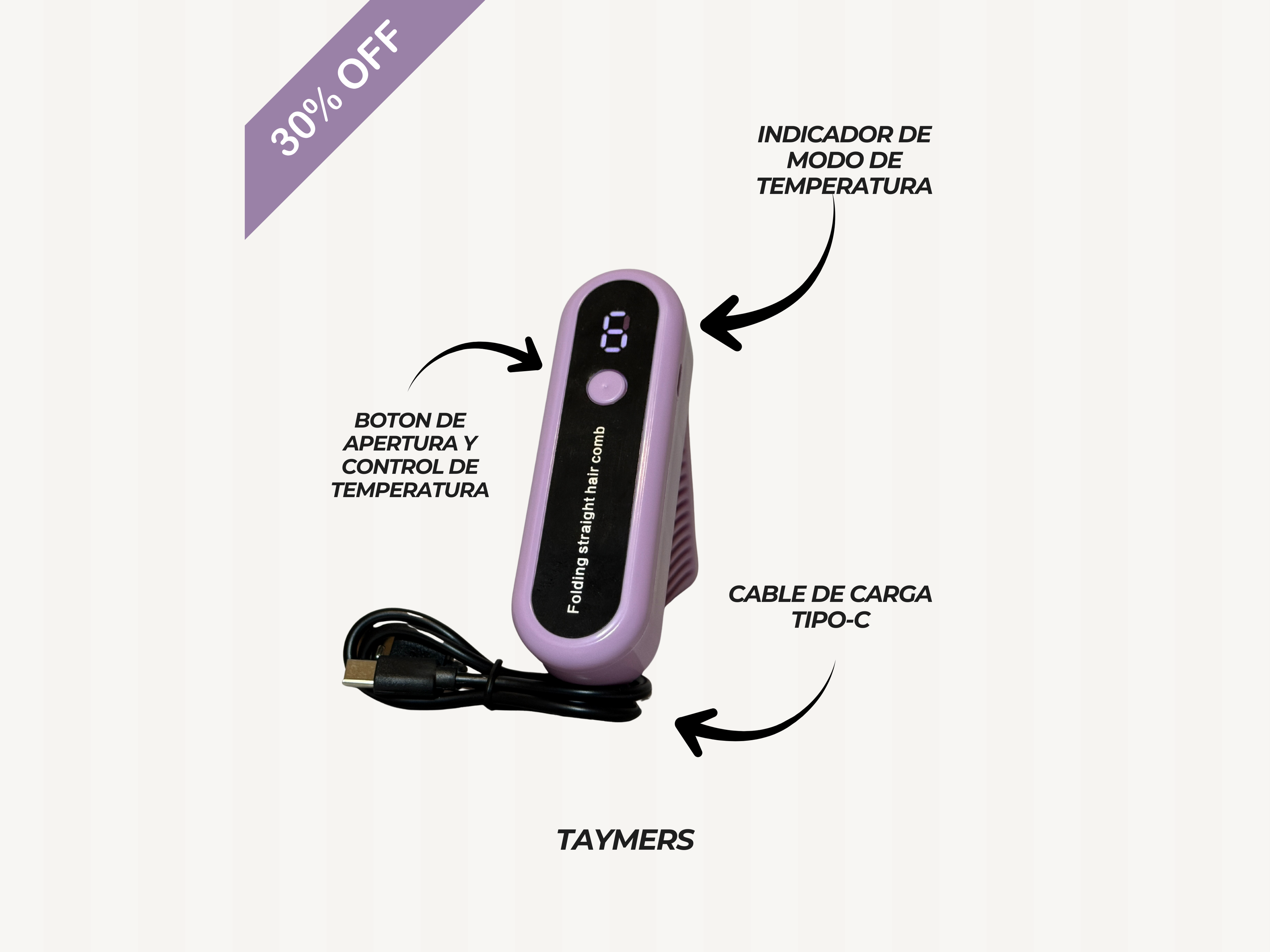 CEPILLO ALISADOR PORTÁTIL